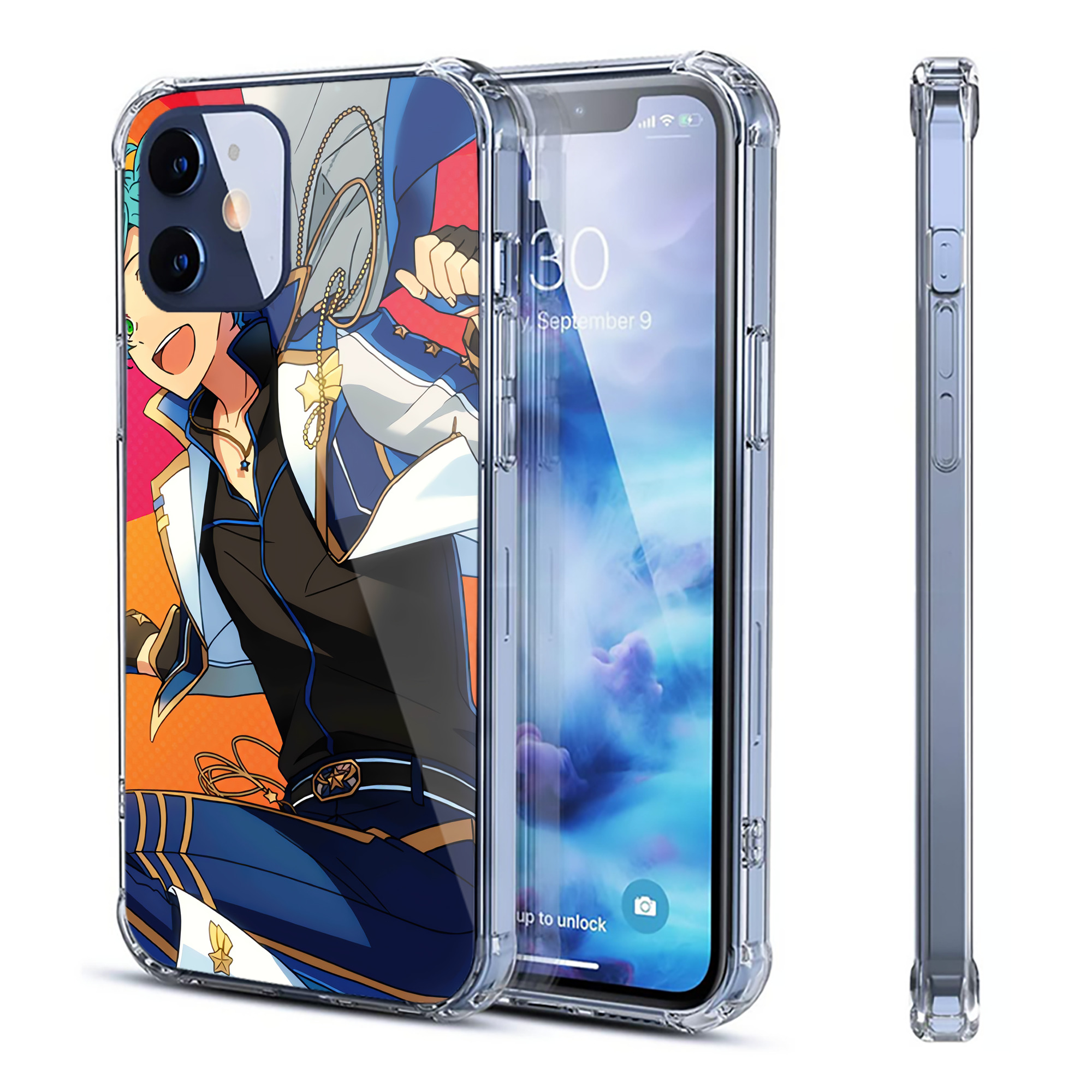 （画像用） あんさんぶるスターズ! Ensemble Stars 【iPhone 12シリーズ対応】透明スマホケース（クリアソフトケース）